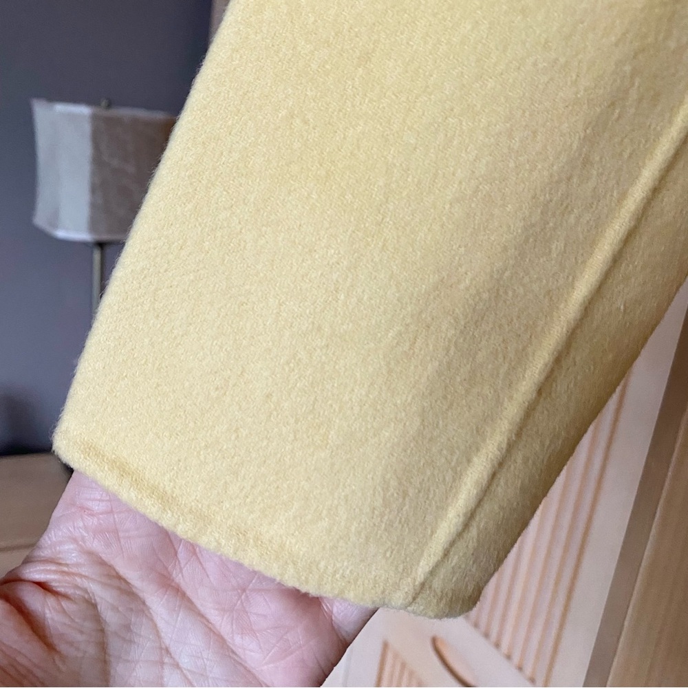 Zara butter yellow wool blend coat - Picture 5 of 7